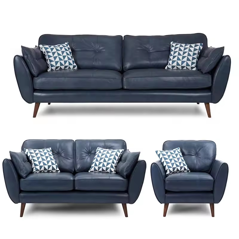 Nordic modern fabric Sofa Set hotel Home Use Living Room wooden leather Sofas Furniture